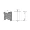 Sada fréz na madla zábradlí pro spodní frézky, 125x68x30mm, 125x62x30mm, Z3, SK (HW), no.02