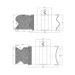 Sada fréz na madla zábradlí pro spodní frézky, 125x68x30mm, 125x62x30mm, Z3, SK (HW), no.02