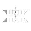 Čtvrtkruhová rádiusová fréza pro spodní frézky, R12mm, 125x17x30mm, Z3, SK (HW), vydutá-konkávní, R