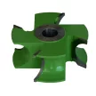Půlkruhová rádiusová fréza pro spodní frézky, R25mm, 150x50x30mm, Z4, SK (HW), vydutá-konkávní