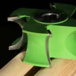 Půlkruhová rádiusová fréza pro spodní frézky, R25mm, 150x50x30mm, Z4, SK (HW), vydutá-konkávní