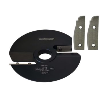   Fréza na výplně dveří a dvířek L (vlevo, dole) s noži-HSS no.3L