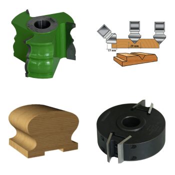 Frézy profilové, frézy úhlové 45° a 90°